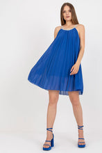 Load image into Gallery viewer, Summer Pleated Mini Dress | Lined Day Dress
