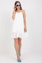 Load image into Gallery viewer, Summer Pleated Mini Dress | Lined Day Dress
