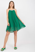 Load image into Gallery viewer, Summer Pleated Mini Dress | Lined Day Dress
