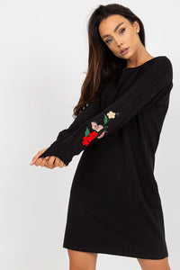 Embroidered Sleeve Tracksuit Dress