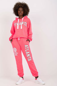 Pink ATLANTA Sweatsuit Set with Pockets