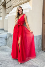 Load image into Gallery viewer, Italian Graceful Formal Maxi Dress | Slit Cut Layered
