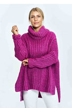 Load image into Gallery viewer, Turtle Neck Sweater with Extended Back
