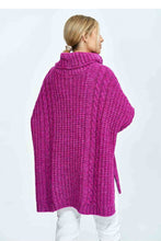 Load image into Gallery viewer, Turtle Neck Sweater with Extended Back
