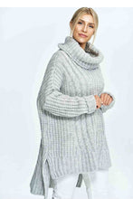 Load image into Gallery viewer, Turtle Neck Sweater with Extended Back
