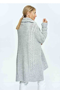 Turtle Neck Sweater with Extended Back