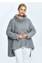 Load image into Gallery viewer, Turtle Neck Sweater with Extended Back
