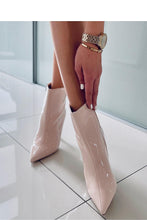 Load image into Gallery viewer, Pink Heel Boots Lacquered Finish
