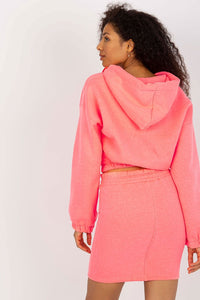 Active Wear Set | Sweatshirt Hood Skirt