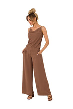 Load image into Gallery viewer, Modern Spandex Pants Suit | Elastic Waist Pockets
