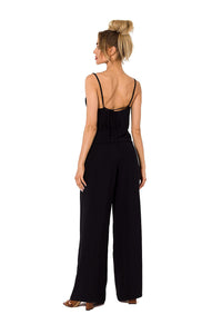 Modern Spandex Pants Suit | Elastic Waist Pockets