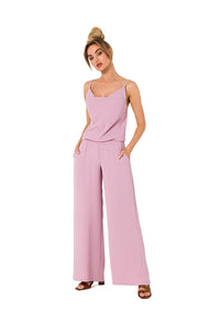 Modern Spandex Pants Suit | Elastic Waist Pockets