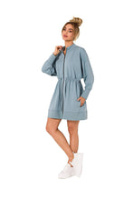 Load image into Gallery viewer, Zippered Sweatshirt Dress
