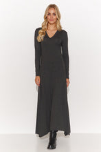 Load image into Gallery viewer, Maxi Dress | V Neck Long Sleeve
