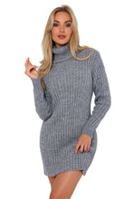 Load image into Gallery viewer, Turtleneck Sweater Mini Dress | Long Sleeves
