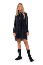 Load image into Gallery viewer, Trapeze Cut Velour Mini Dress
