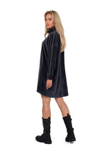 Load image into Gallery viewer, Trapeze Cut Velour Mini Dress
