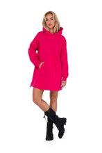 Load image into Gallery viewer, Knit Dress with Hood | Long Sleeves Kangaroo Pocket
