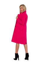 Load image into Gallery viewer, Pink Fleece Coat | Padded Collar Two Button
