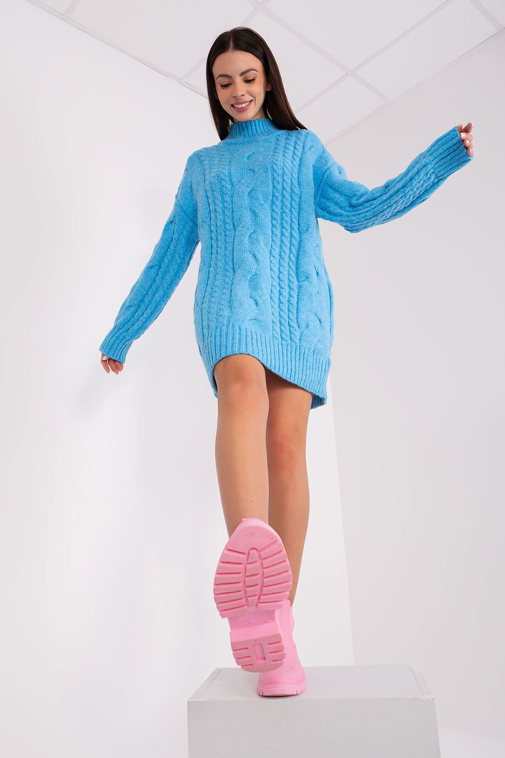 Turtle Neck Oversize Sweater | Knee Length Sweater