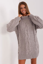 Load image into Gallery viewer, Turtle Neck Oversize Sweater | Knee Length Sweater
