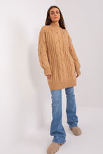 Load image into Gallery viewer, Turtle Neck Oversize Sweater | Knee Length Sweater
