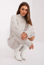 Load image into Gallery viewer, Turtle Neck Oversize Sweater | Knee Length Sweater
