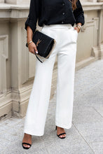 Load image into Gallery viewer, High Waist Trousers | Straight Leg Cropped Pants
