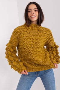 Puff Sleeve Crop Sweater