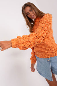 Puff Sleeve Crop Sweater