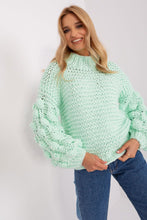 Load image into Gallery viewer, Puff Sleeve Crop Sweater
