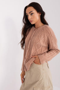 Cardigan Sweater | Round Neckline Button Up Sweater