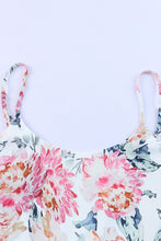 Load image into Gallery viewer, White Floral Spaghetti Straps Wide Leg Jumpsuit | Bottoms/Jumpsuits &amp; Rompers
