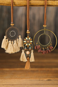 Multicolor 3pcs Bohemian Retro Tasseled Pendant Necklace | Accessories/Jewelry