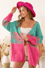 Load image into Gallery viewer, Color Block Sweater Cardigan
