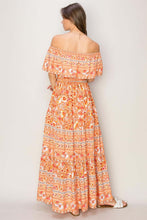 Load image into Gallery viewer, Maxi Dress | Floral Off-Shoulder Tie Front Maxi Dress
