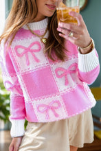 Load image into Gallery viewer, Ribbon Bow Print Sweater
