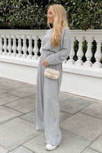 Load image into Gallery viewer, Activewear Jumpsuit | Grey Long Sleeve Round Neck Jumpsuit
