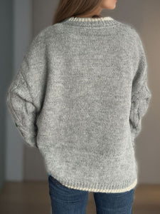 Cable Knit Round Neck Sweater