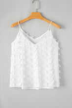 Load image into Gallery viewer, Tank Top | White Butterfly Applique Mesh Overlay
