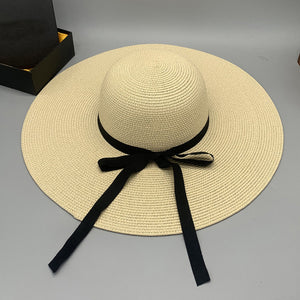 Paper Braided Wide Brim Hat