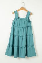 Load image into Gallery viewer, Mini Dress | Frilled Tiered Sleeveless Flowy Dress
