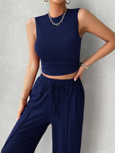 Load image into Gallery viewer, Activewear Set | Mock Neck Top and Drawstring Pants Set
