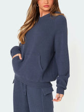 Load image into Gallery viewer, Hooded Top and Pants Sweater Set
