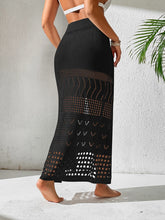 Load image into Gallery viewer, Top &amp; Skirt Set | Round Neck Top and Slit Skirt Cover Up Set
