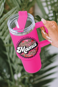 Rose Mama Leopard Print Stainless Steel Insulate Cup with Handle 40oz | Accessories/Tumblers