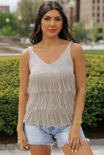 Load image into Gallery viewer, Fringed Knit Vest | Parchment Cowgirl Fashion Top
