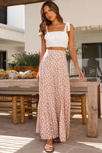 Load image into Gallery viewer, Bohemian Pants | Khaki Floral High Waist Flare Pants
