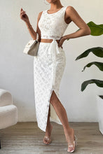 Load image into Gallery viewer, Top Skirt Set | Lace Round Neck Top &amp; Skirt
