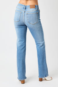 Judy Blue Full Size High Waist Straight Jeans | Blue Jeans